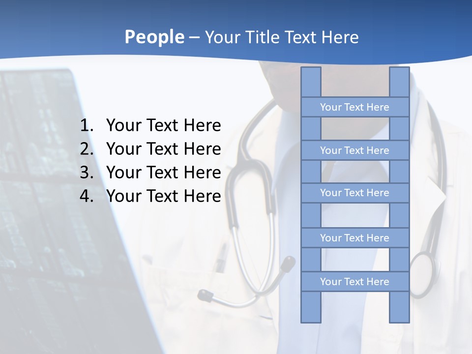 Minority Doctor Set On White Background PowerPoint Template