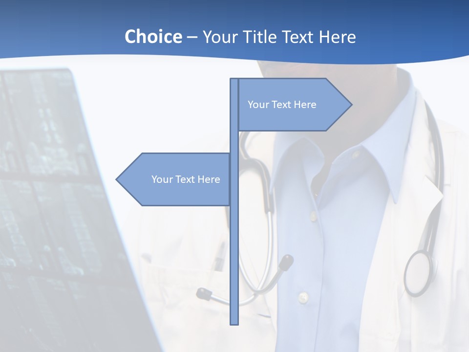 Minority Doctor Set On White Background PowerPoint Template