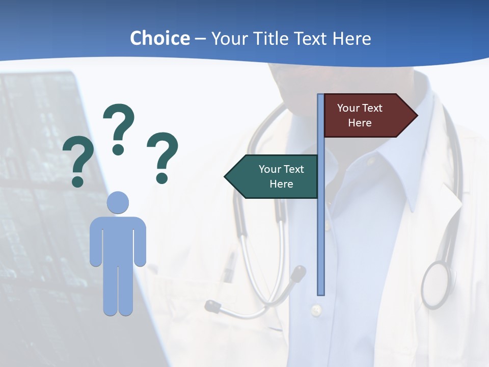 Minority Doctor Set On White Background PowerPoint Template