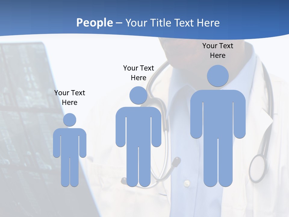 Minority Doctor Set On White Background PowerPoint Template