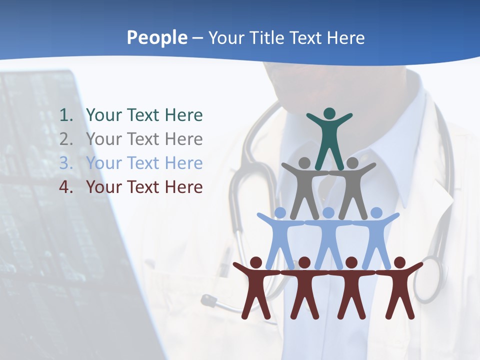 Minority Doctor Set On White Background PowerPoint Template