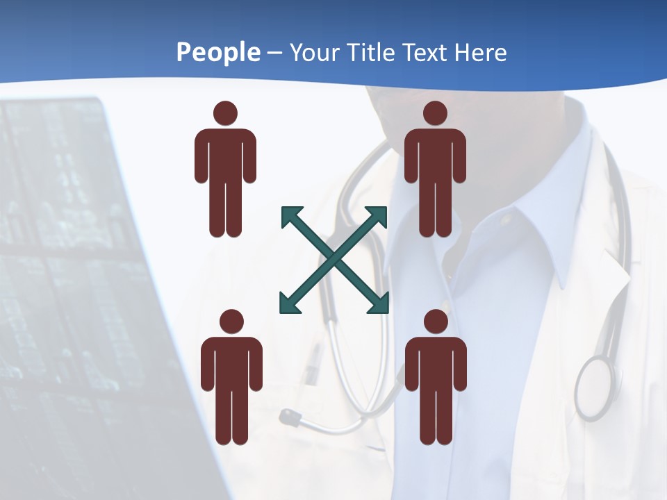 Minority Doctor Set On White Background PowerPoint Template