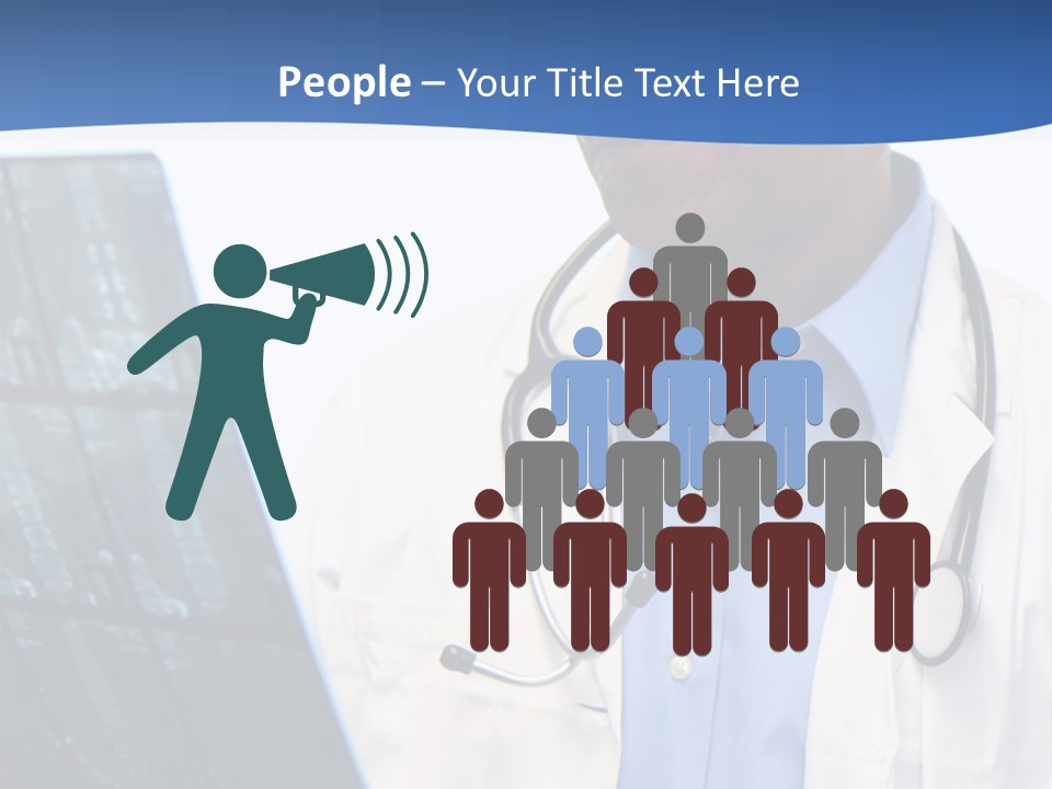 Minority Doctor Set On White Background PowerPoint Template