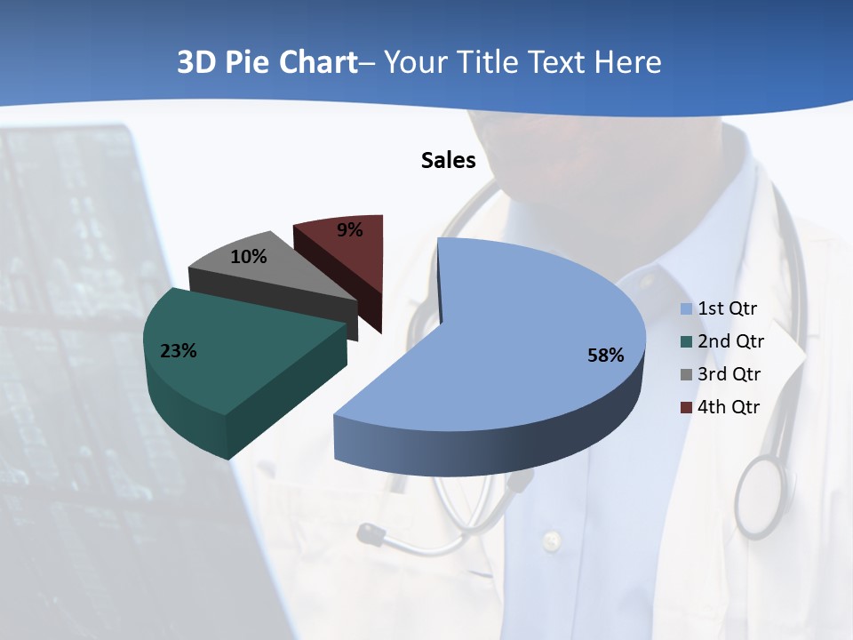 Minority Doctor Set On White Background PowerPoint Template
