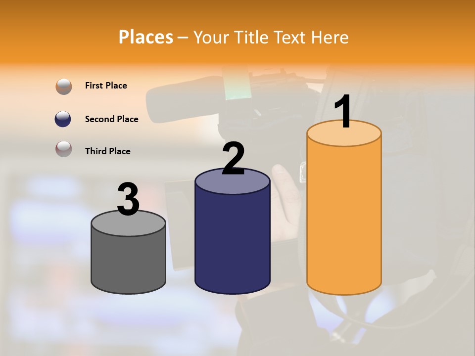 Cameraman And Newscast PowerPoint Template