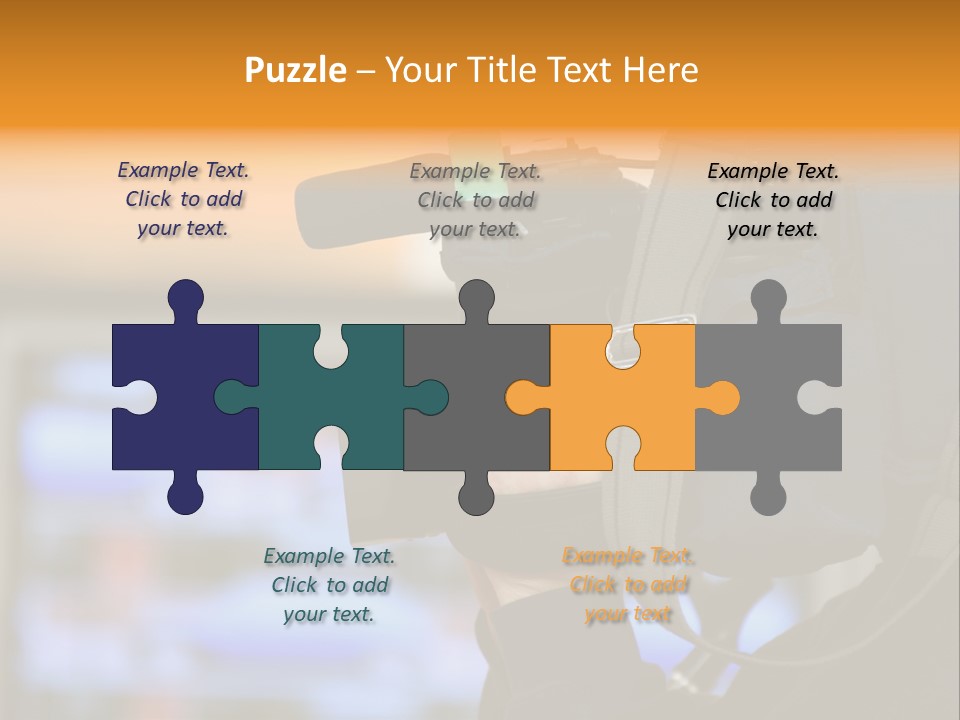 Cameraman And Newscast PowerPoint Template