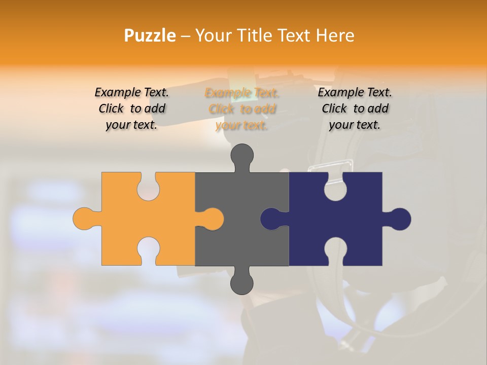 Cameraman And Newscast PowerPoint Template