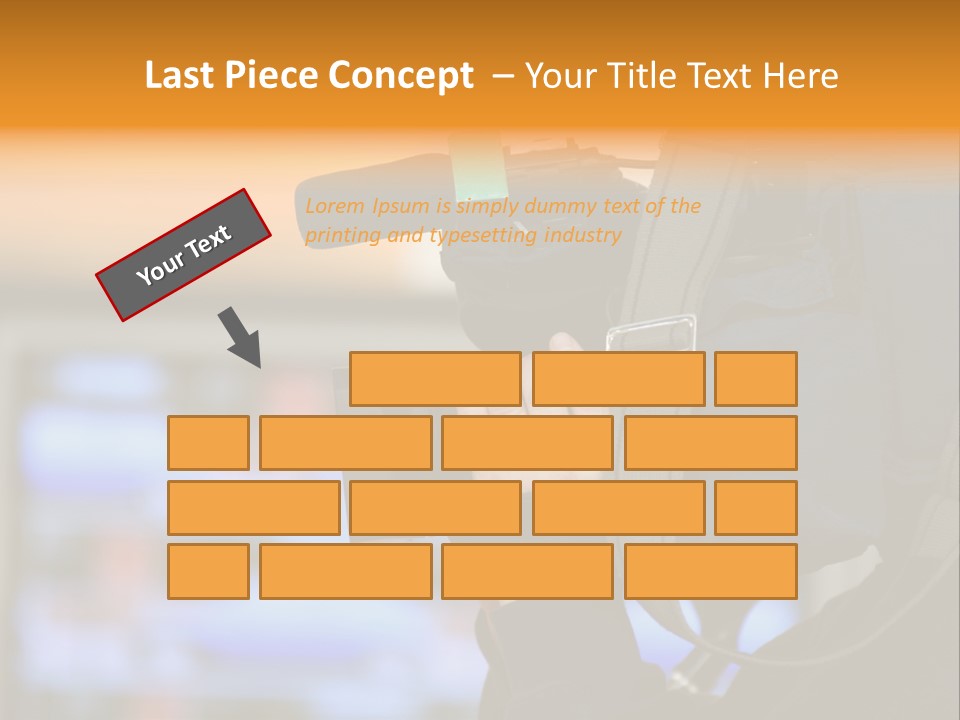 Cameraman And Newscast PowerPoint Template