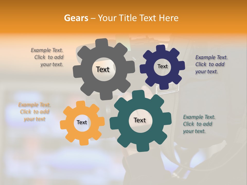 Cameraman And Newscast PowerPoint Template