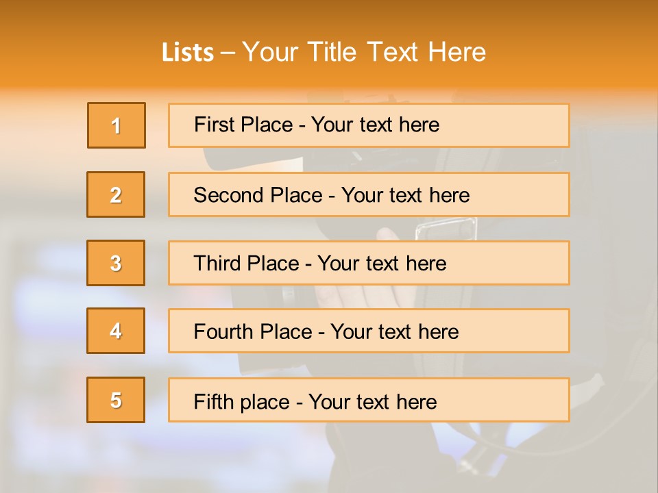 Cameraman And Newscast PowerPoint Template