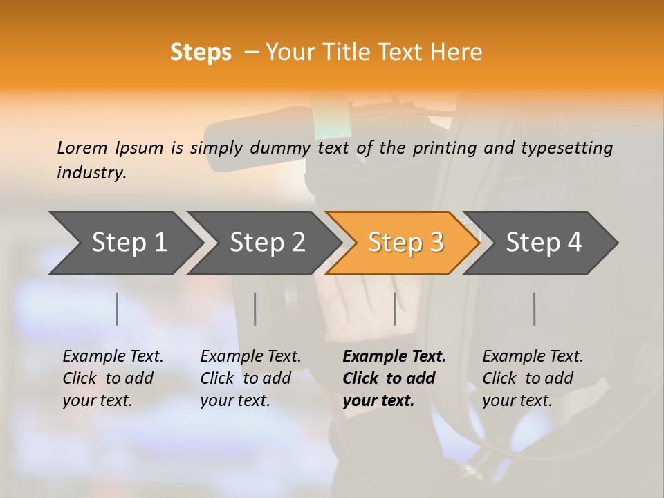 Cameraman And Newscast PowerPoint Template