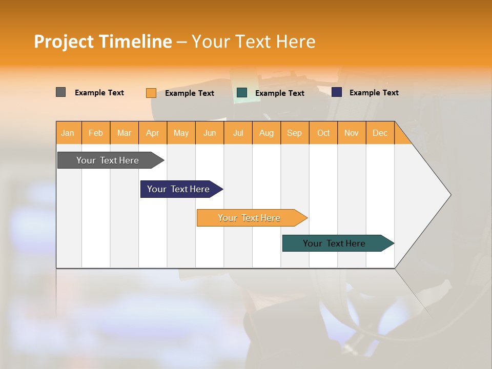 Cameraman And Newscast PowerPoint Template