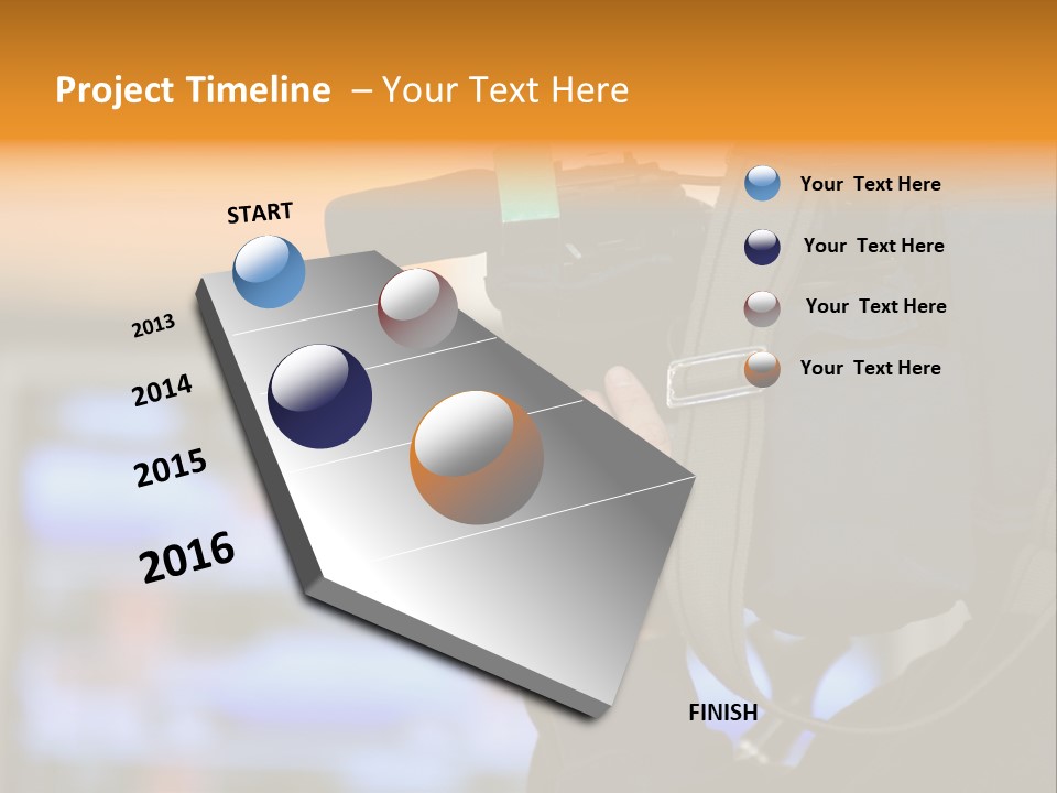 Cameraman And Newscast PowerPoint Template