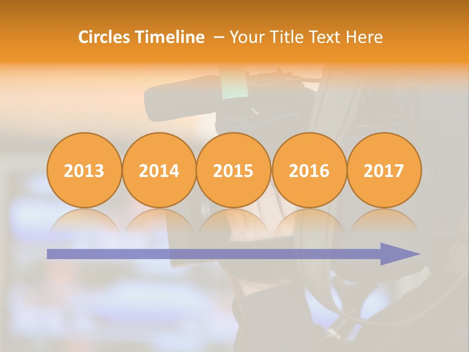 Cameraman And Newscast PowerPoint Template