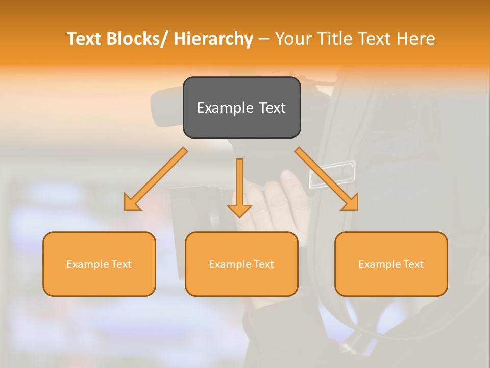 Cameraman And Newscast PowerPoint Template