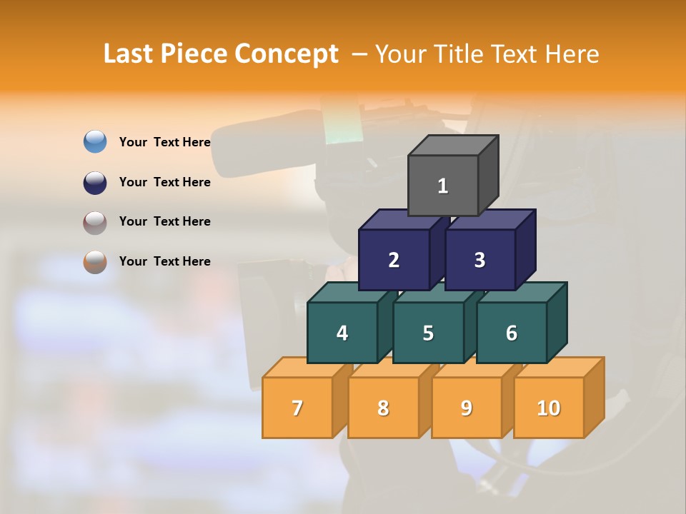 Cameraman And Newscast PowerPoint Template