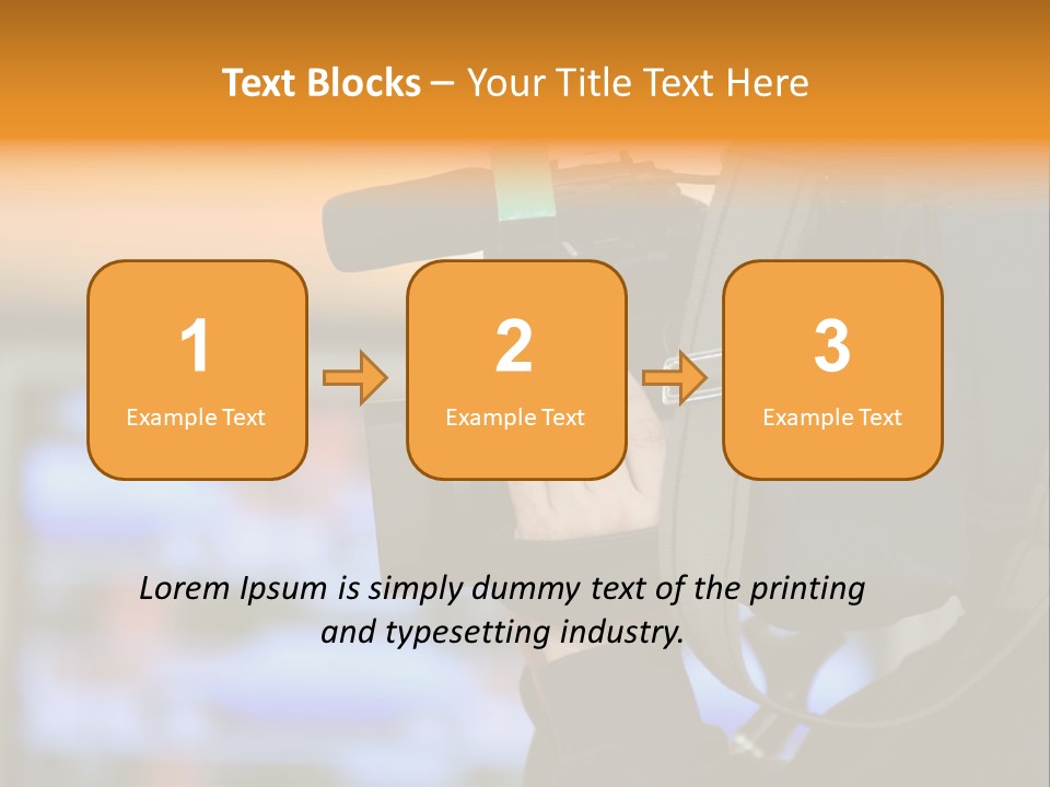 Cameraman And Newscast PowerPoint Template