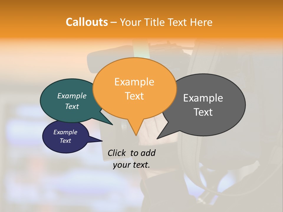 Cameraman And Newscast PowerPoint Template