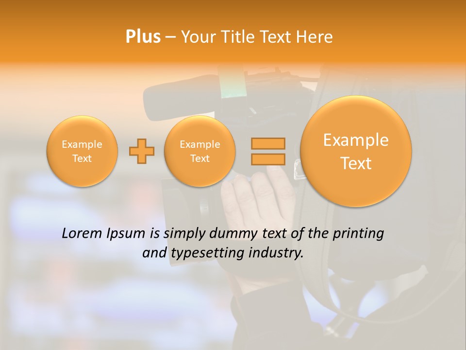 Cameraman And Newscast PowerPoint Template