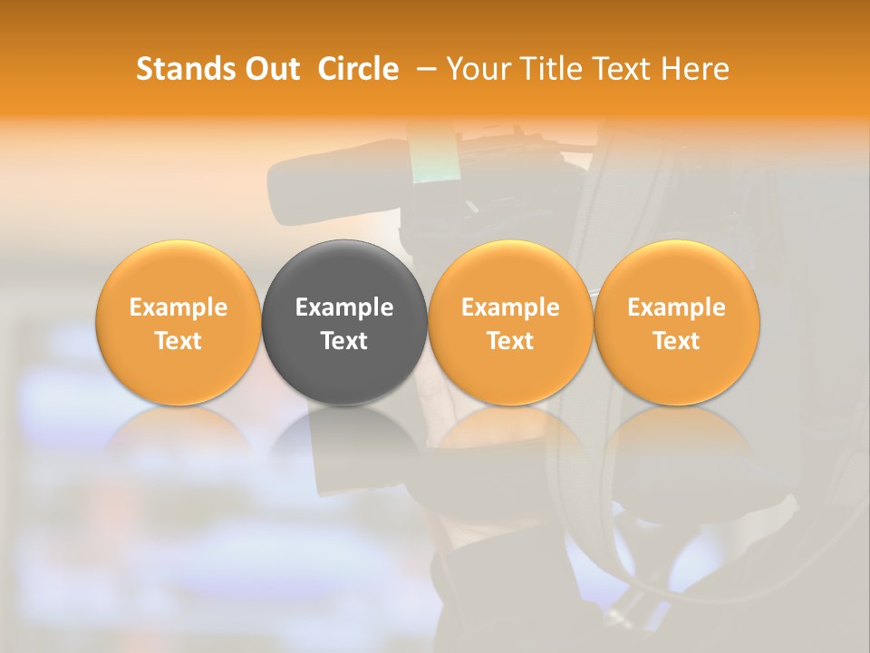 Cameraman And Newscast PowerPoint Template