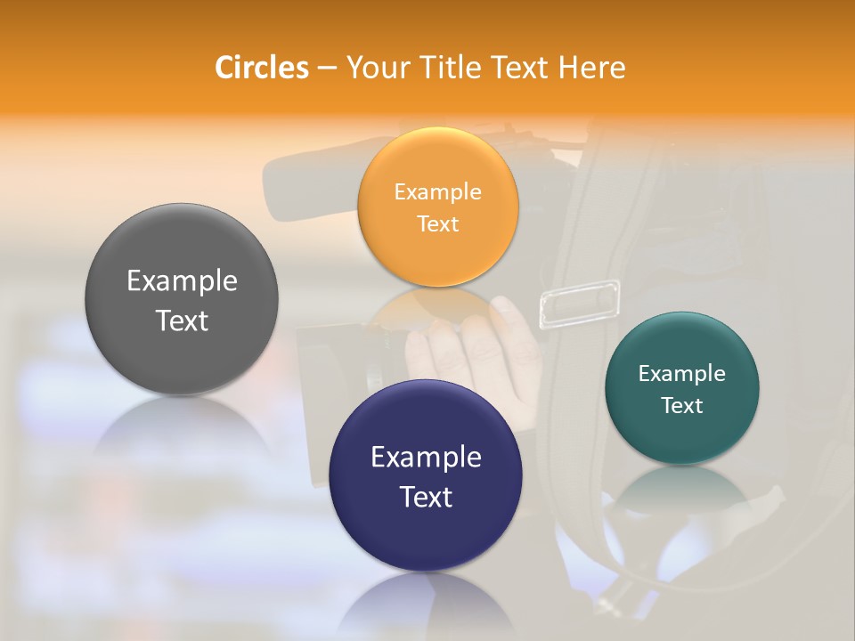Cameraman And Newscast PowerPoint Template