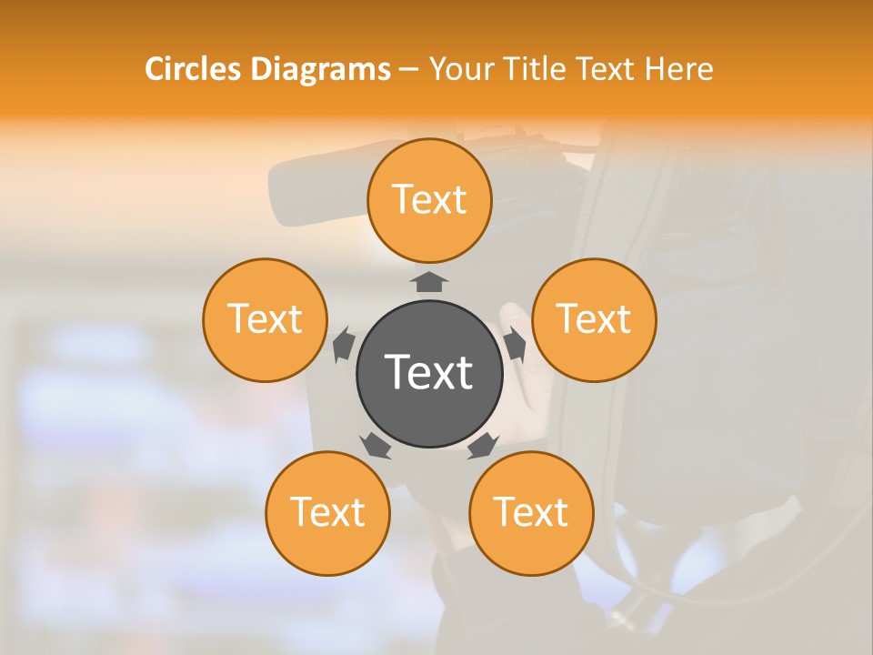 Cameraman And Newscast PowerPoint Template