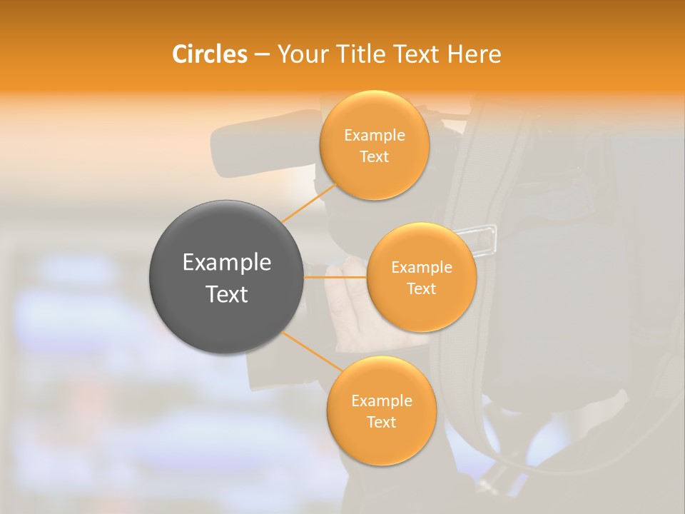 Cameraman And Newscast PowerPoint Template