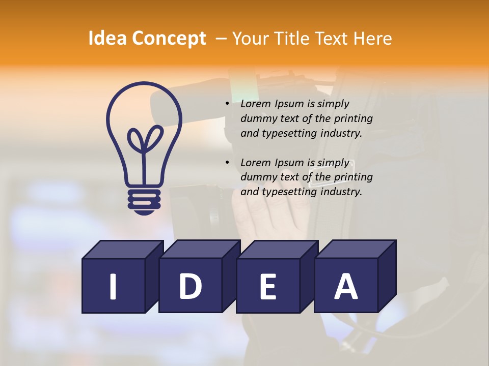 Cameraman And Newscast PowerPoint Template