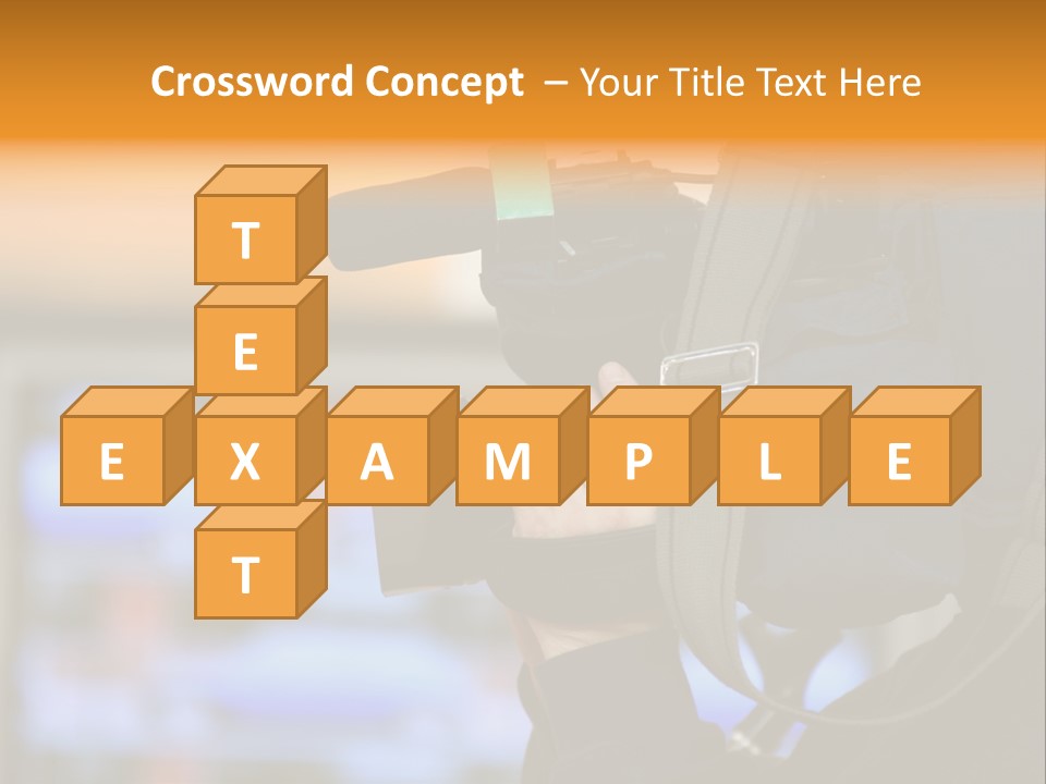 Cameraman And Newscast PowerPoint Template