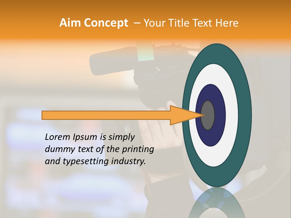 Cameraman And Newscast PowerPoint Template