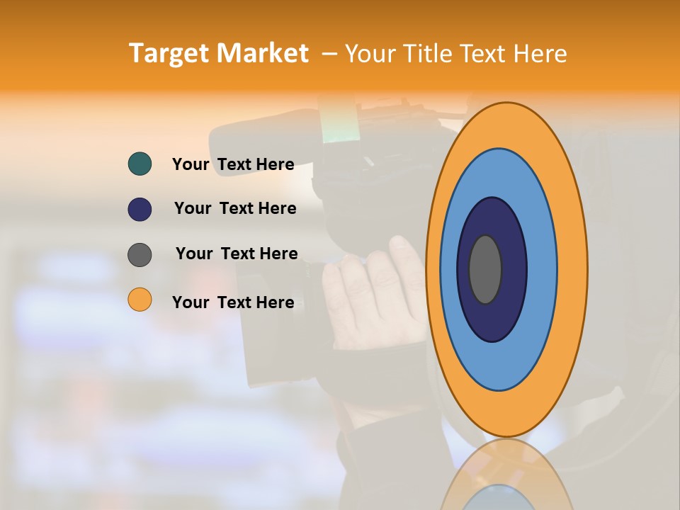 Cameraman And Newscast PowerPoint Template