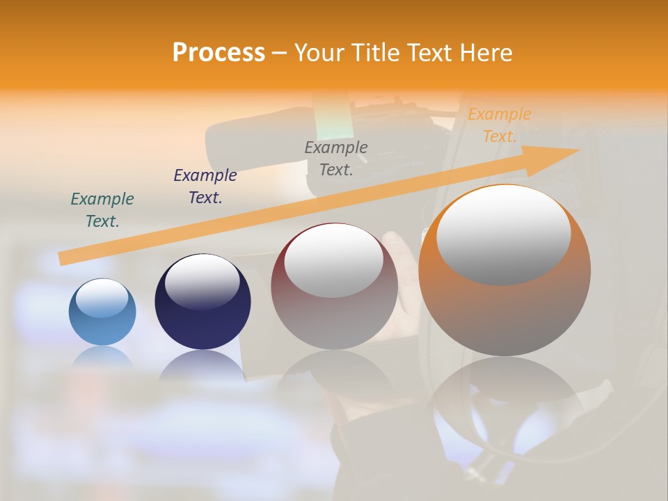 Cameraman And Newscast PowerPoint Template