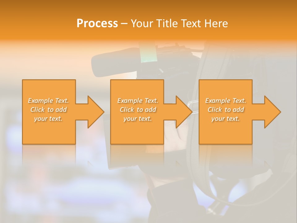 Cameraman And Newscast PowerPoint Template