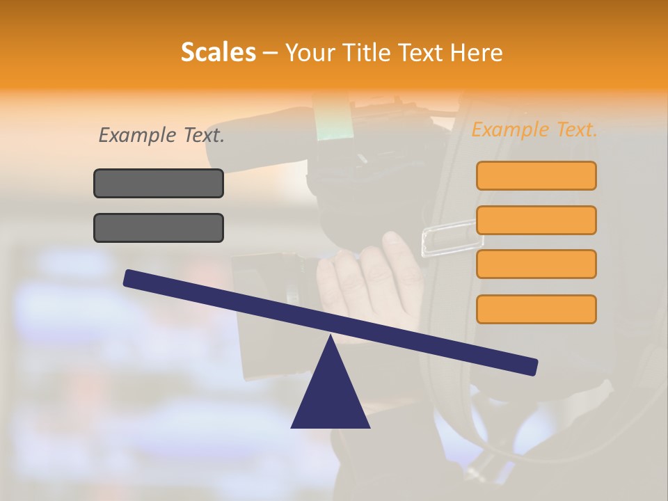 Cameraman And Newscast PowerPoint Template