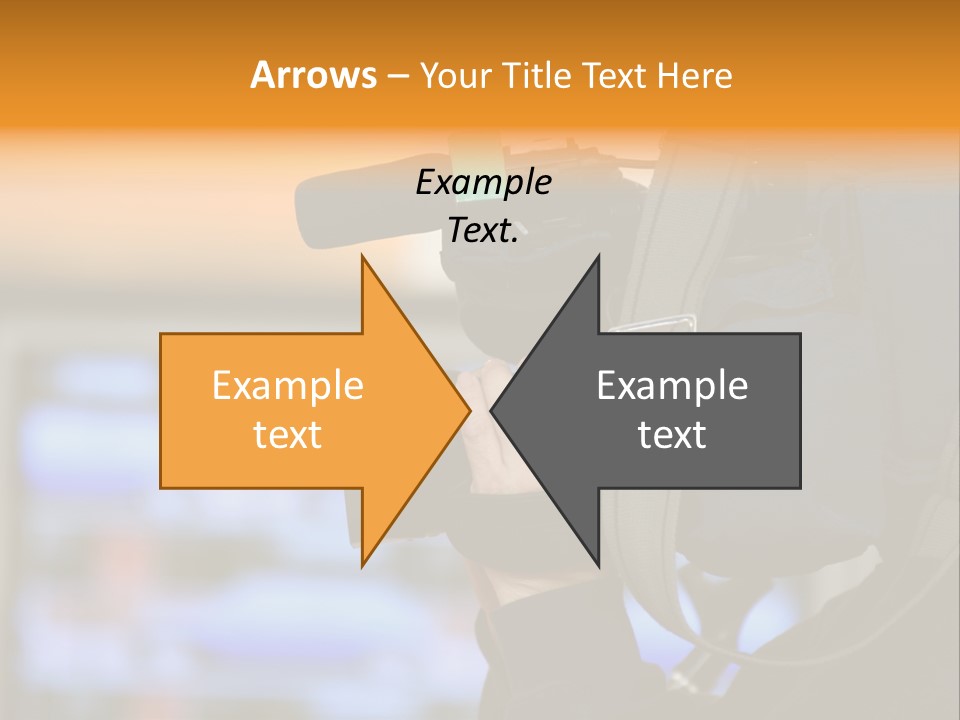 Cameraman And Newscast PowerPoint Template