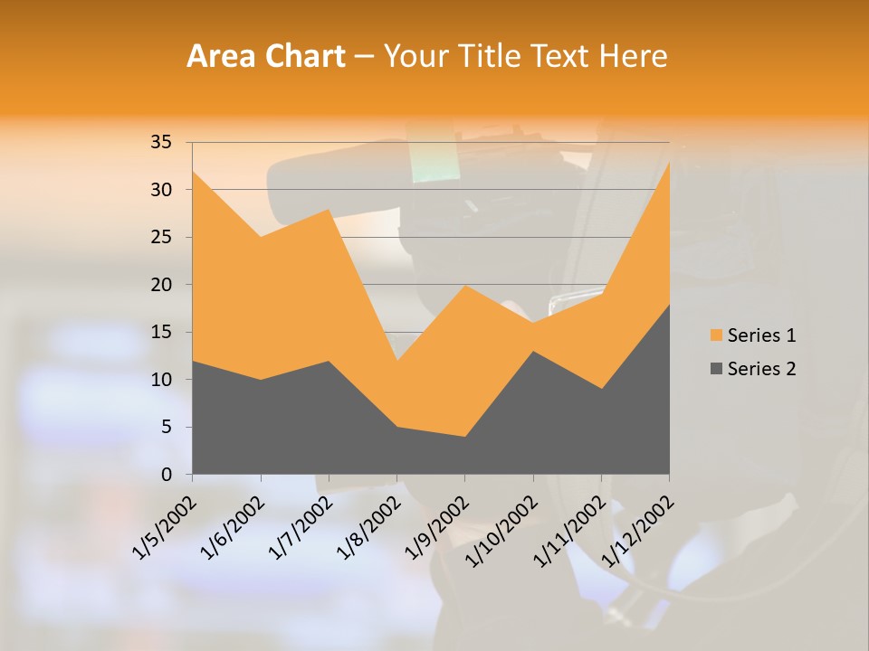 Cameraman And Newscast PowerPoint Template