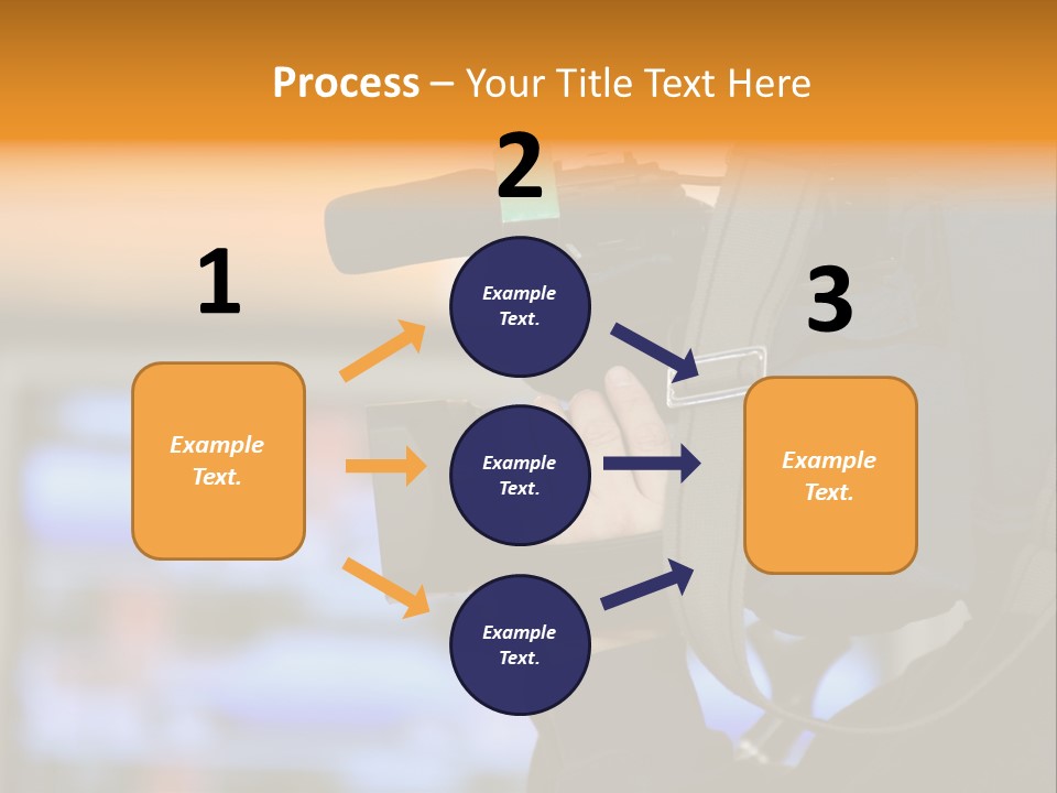 Cameraman And Newscast PowerPoint Template