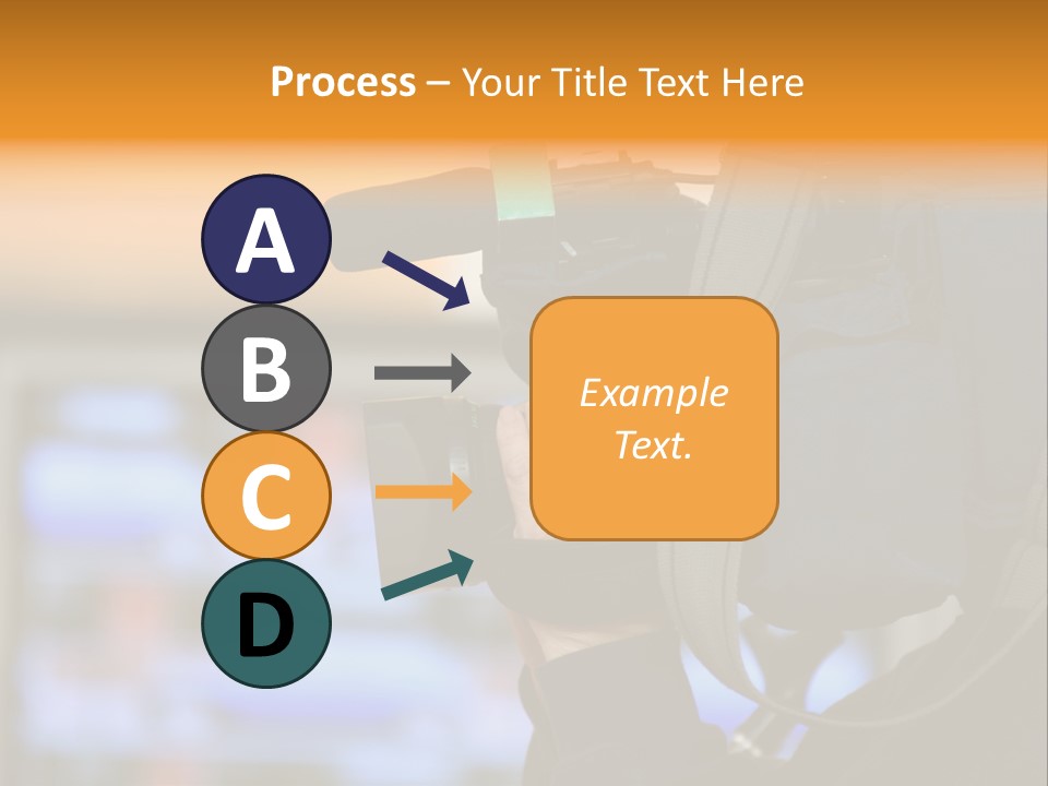 Cameraman And Newscast PowerPoint Template