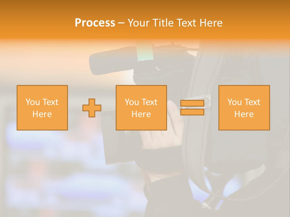 Cameraman And Newscast PowerPoint Template