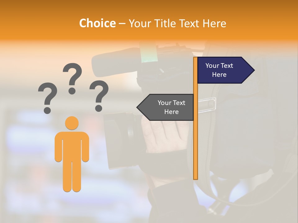 Cameraman And Newscast PowerPoint Template