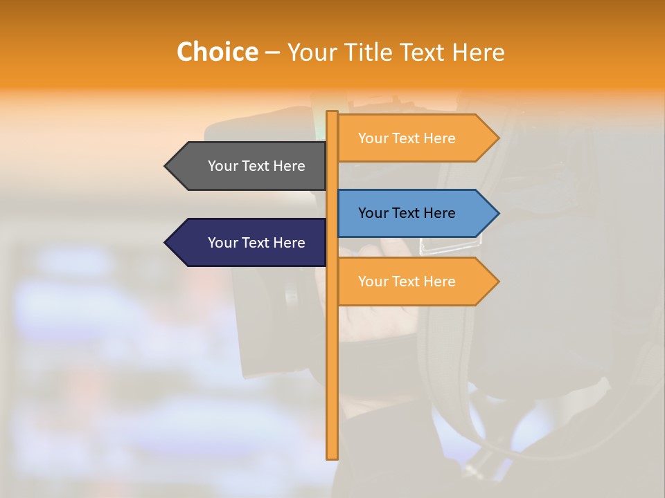 Cameraman And Newscast PowerPoint Template