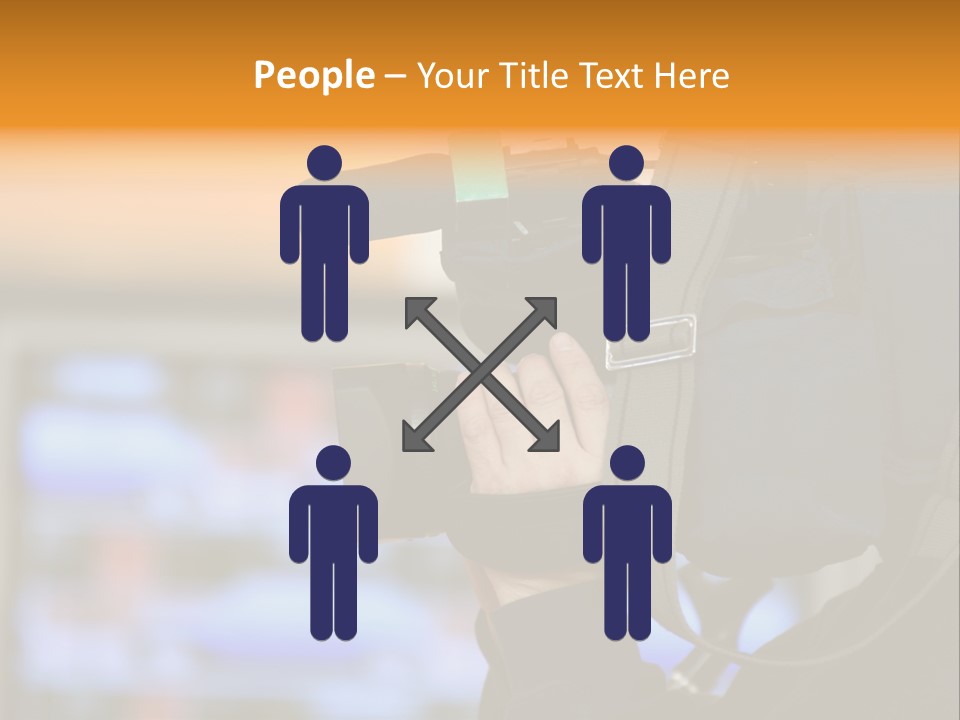 Cameraman And Newscast PowerPoint Template