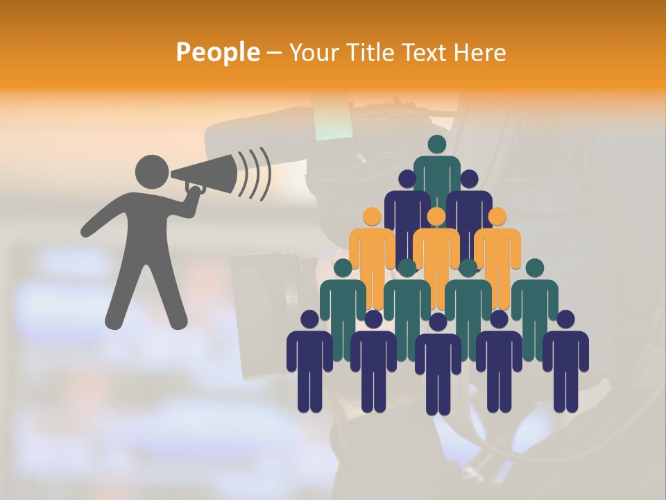 Cameraman And Newscast PowerPoint Template