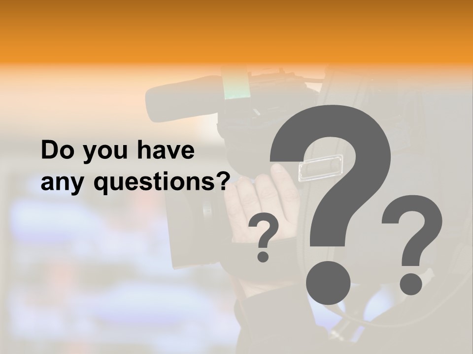 Cameraman And Newscast PowerPoint Template