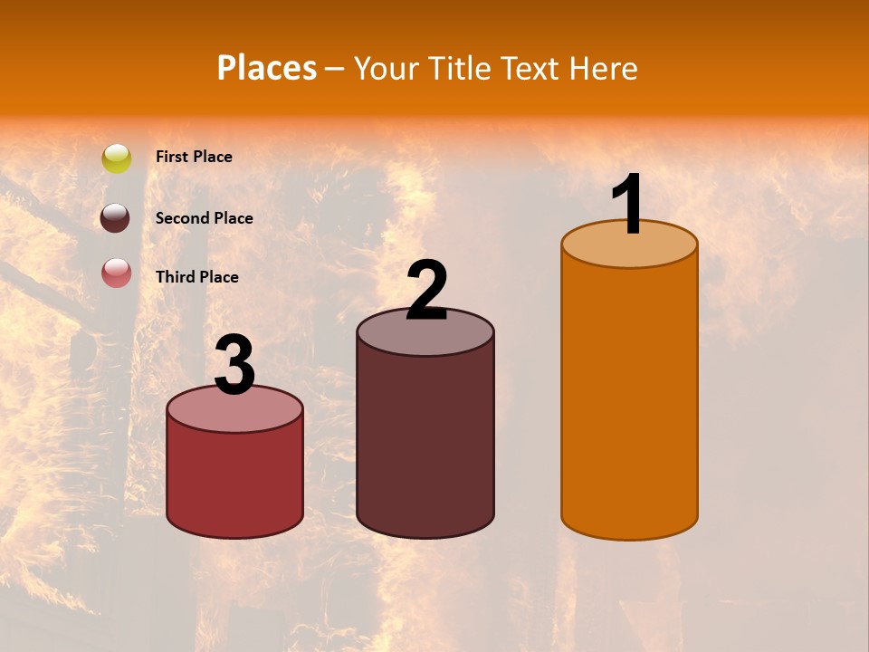 Windows Explode With Fire PowerPoint Template