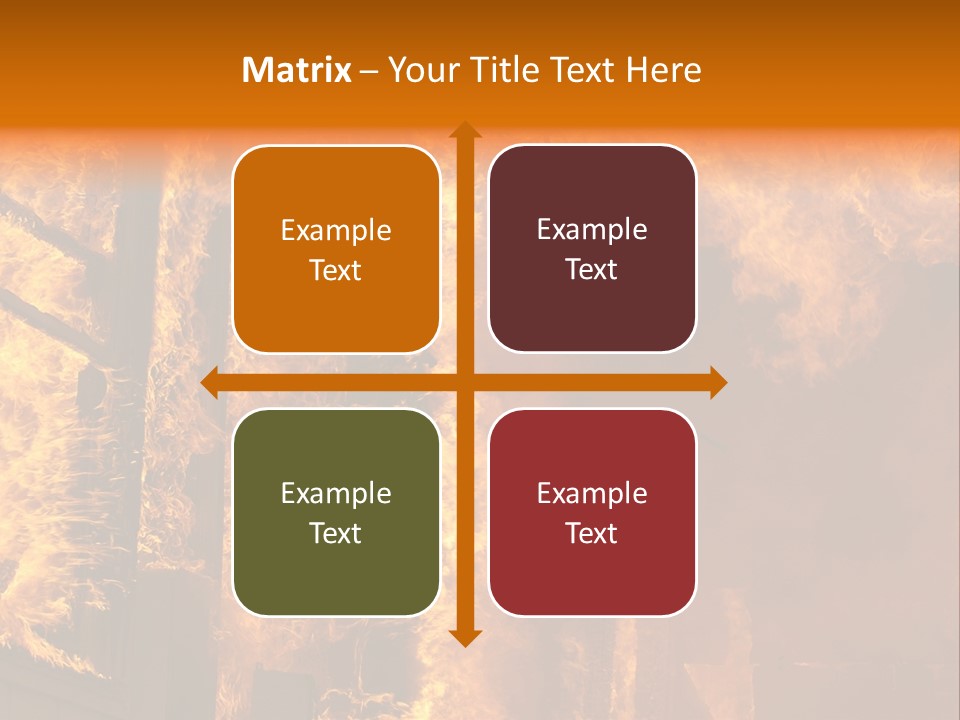 Windows Explode With Fire PowerPoint Template
