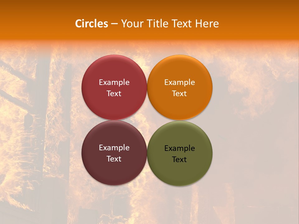 Windows Explode With Fire PowerPoint Template