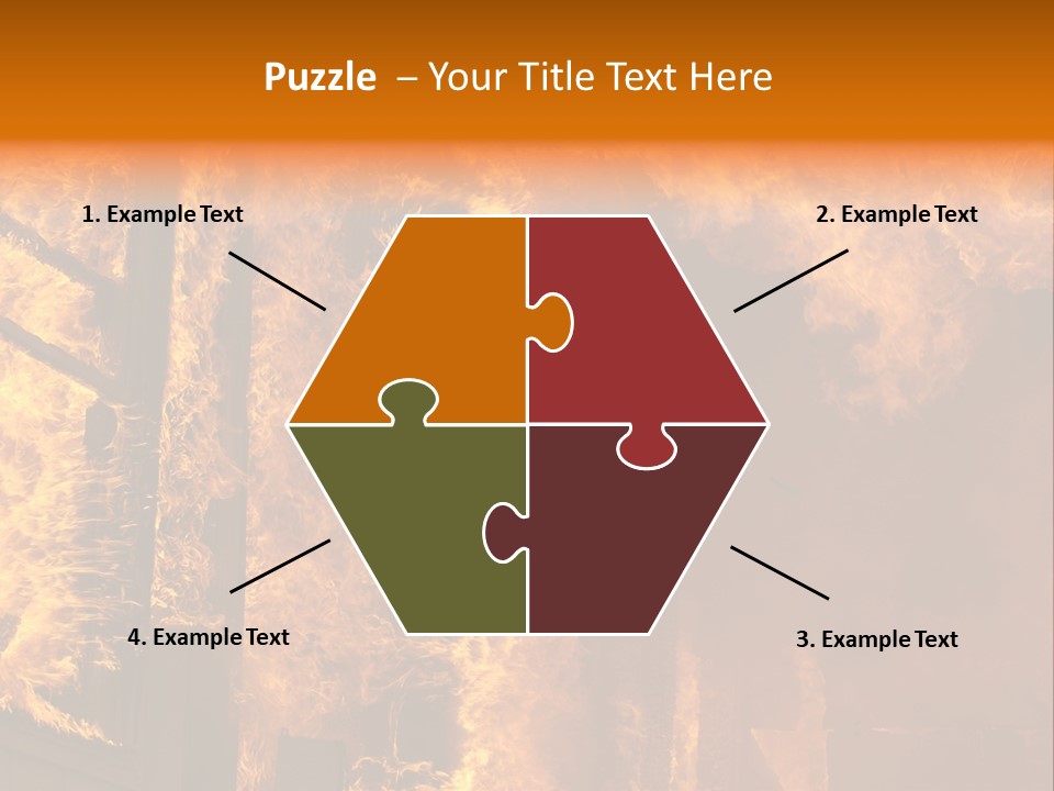 Windows Explode With Fire PowerPoint Template