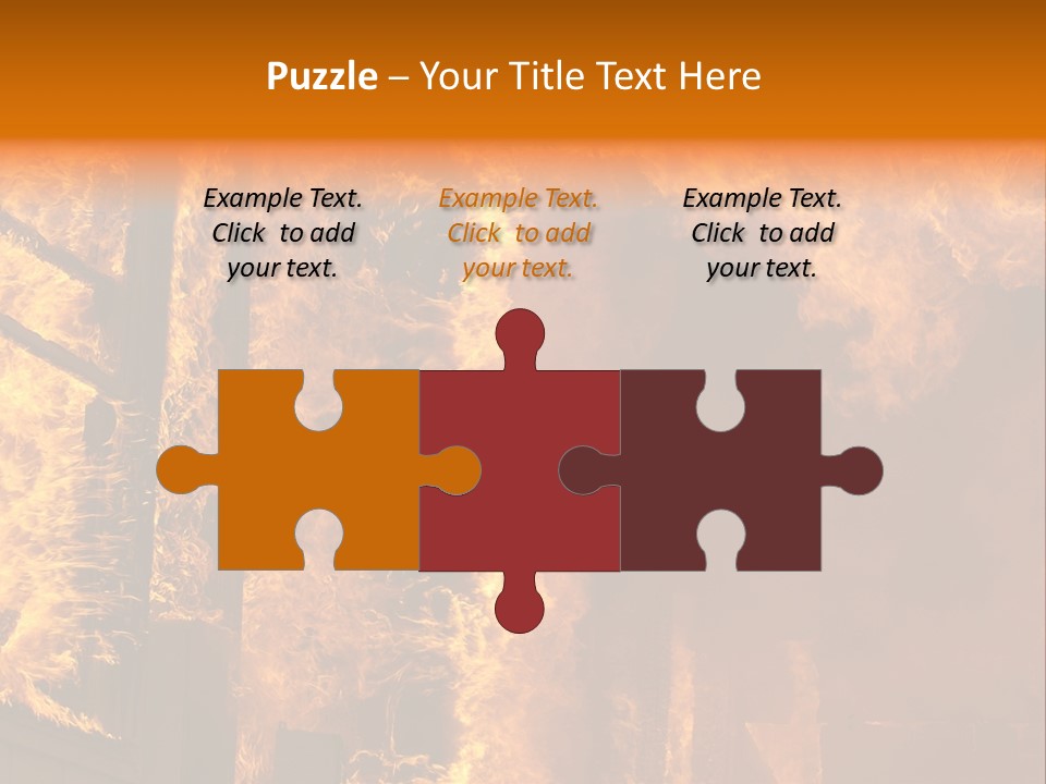 Windows Explode With Fire PowerPoint Template