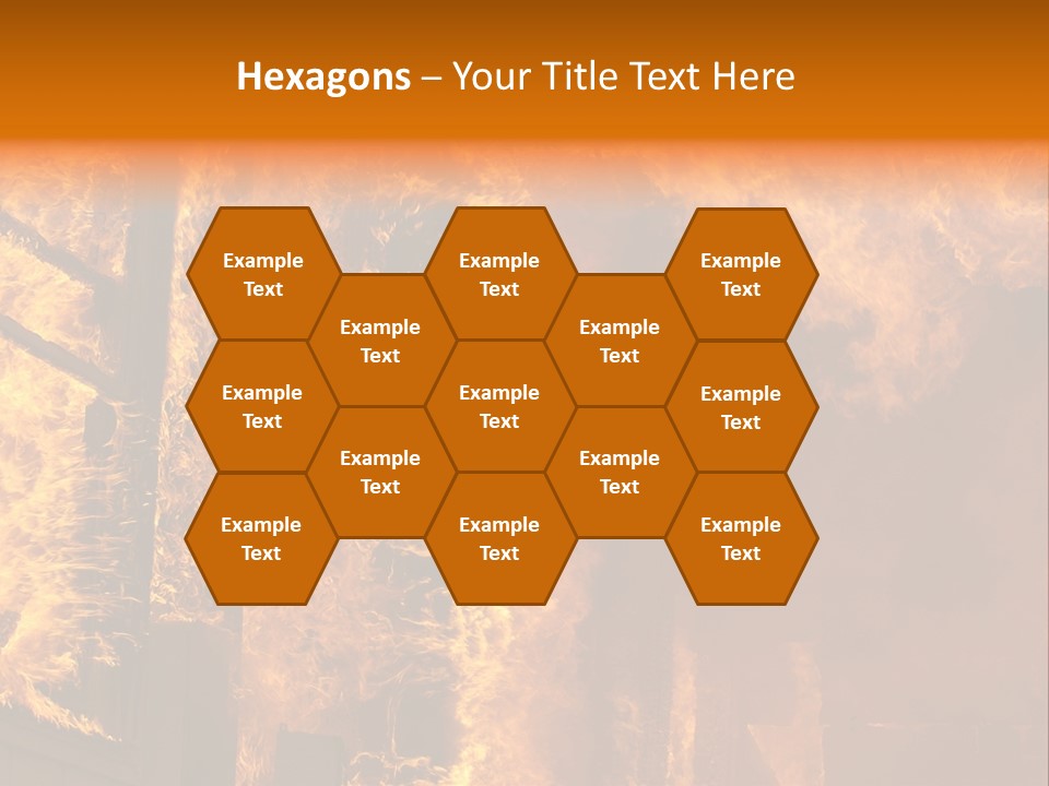 Windows Explode With Fire PowerPoint Template